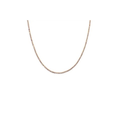 Gold Lilac Mini Tennis Necklace