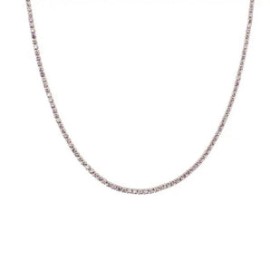 Silver Lilac Mini Tennis Necklace
