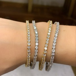Gold Tennis Bracelet