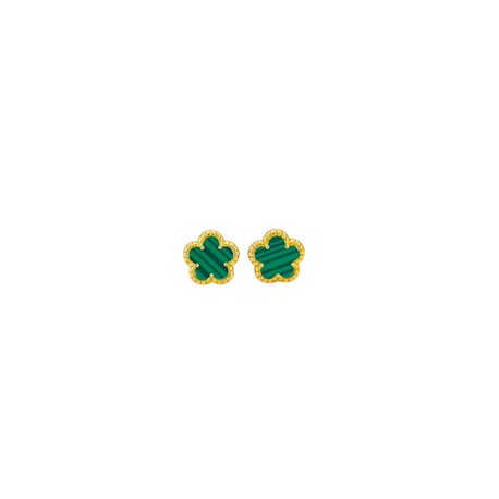 Clover Pave Stud Earrings