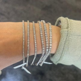 Diamond Tennis Bracelet White Gold 14k