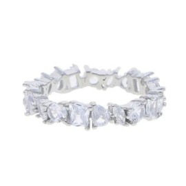 Silver Geometric Band