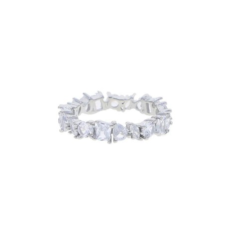 Silver Geometric Band