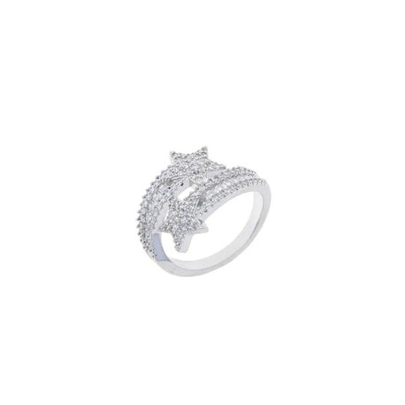 Double Band Star Ring (Gold & Silver)