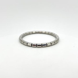 Small Bar Silver Bangle