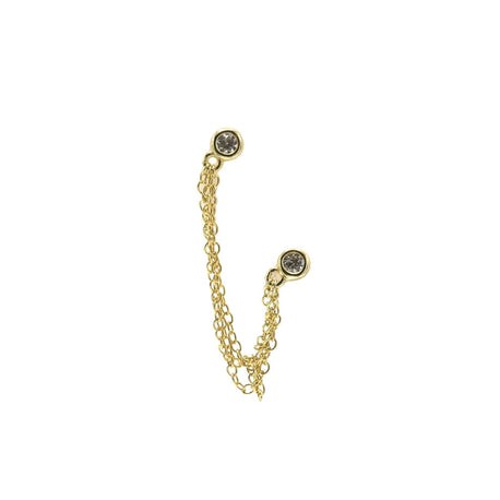 Piercing Double Diamond Studs