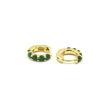 Emerald Bold Gold Hoop