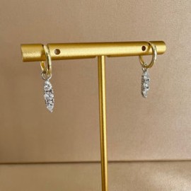 Diamond Figure Hoops