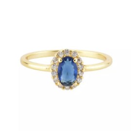 Sapphire Diamond Ring
