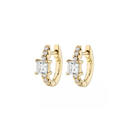 Diamond Mini Hoops