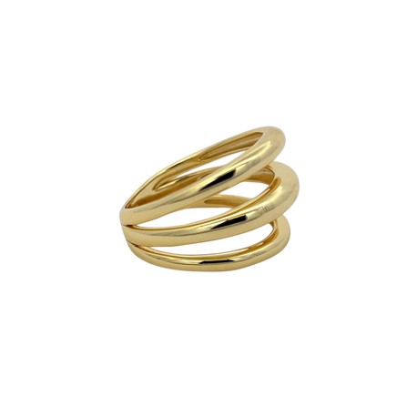 Triple Row Gold Ring