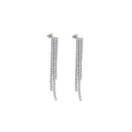 Double Row Tennis Earrings