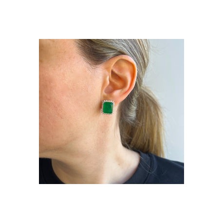 Evening Emerald Studs