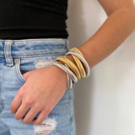 Silver Cobra Bangles