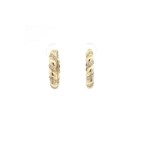 Gold Spiral Rope Hoop