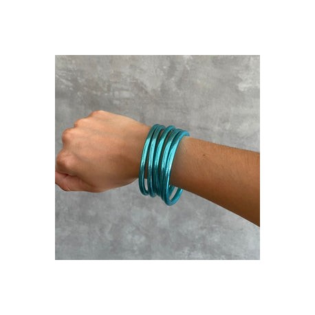 Lucky Aqua Thai Bangles