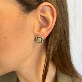 Royal Emerald Studs
