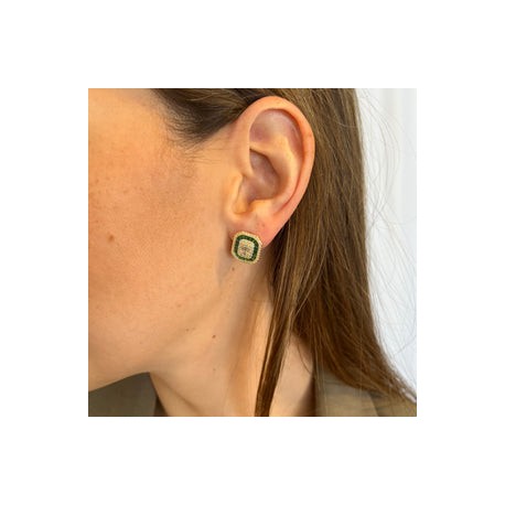 Royal Emerald Studs
