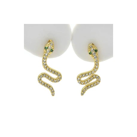 Silver and Gold Snake Studs