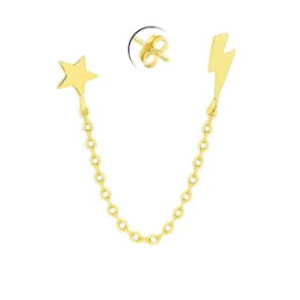 Star & Storm Chain Piercing