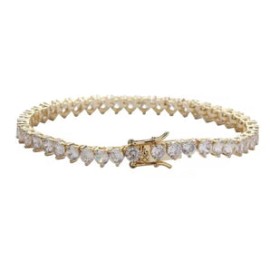 Gold Tennis Prong 4mm