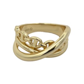 Chunky CrissCross Link Ring