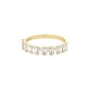 Clear Baguette Half Band Ring