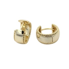 Textured Gold Hoops