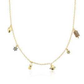 Saturn Gold Chain Necklace