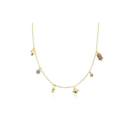 Saturn Gold Chain Necklace