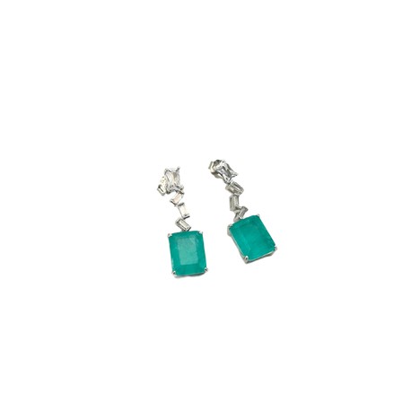 Zigzag Paraiba Diamond Studs