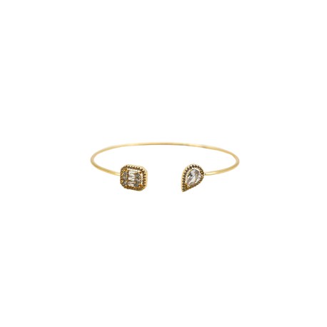 Gold Diamond Cuff