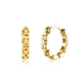 Gold Chain Small Hoops