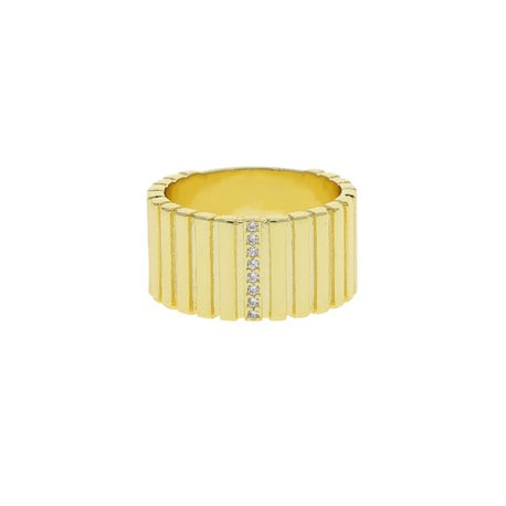 Textured Band Gold Ring