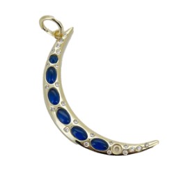 Sapphire Moon Charm