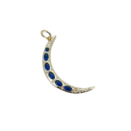 Sapphire Moon Charm