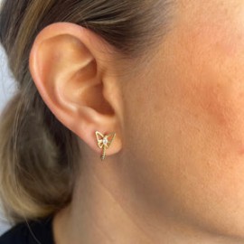 Half Butterfly Hoops