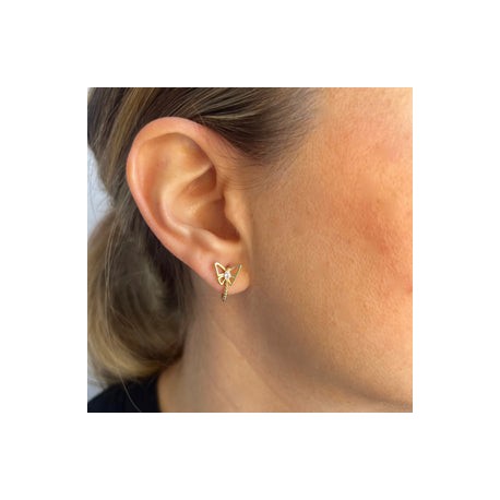 Half Butterfly Hoops