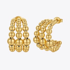 Gold Ball Hoops