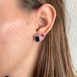Diamond Sapphire Studs