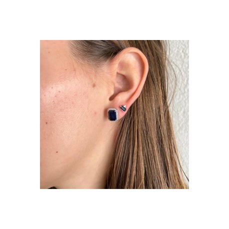Diamond Sapphire Studs