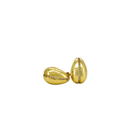 Diamond Bean Line Dupe Studs