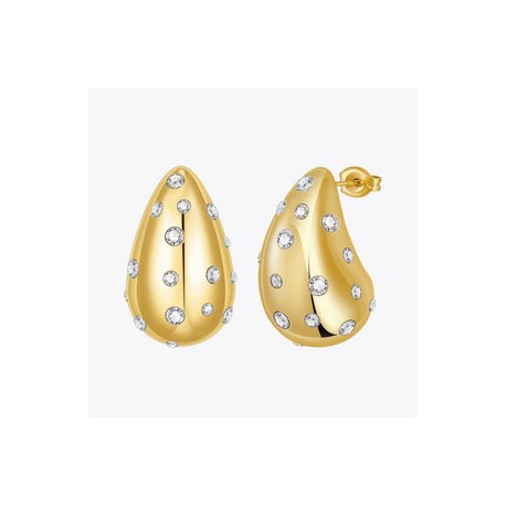 Gold Pave Diamond Dupe Earrings