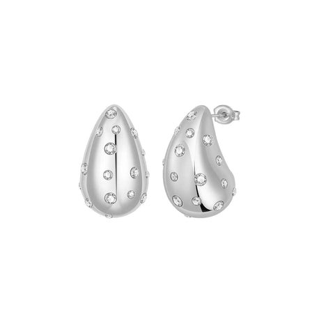Silver Pave Dupe Earrings