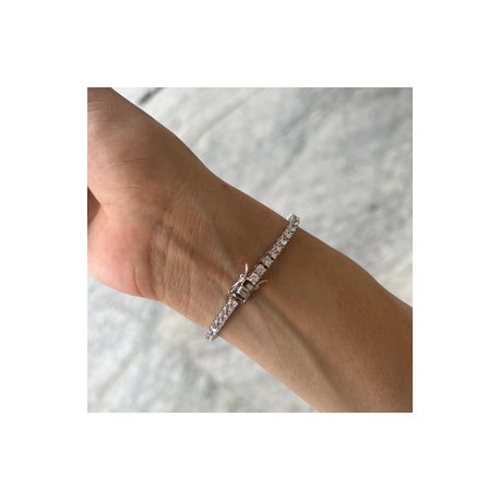 Emerald Round Statement Tennis Bracelet