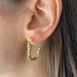 Gold Braid Half Hoop