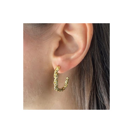 Gold Braid Half Hoop
