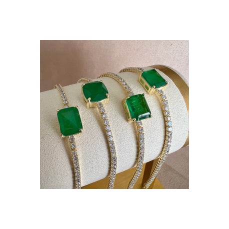 Formal Emerald Tennis Bracelet