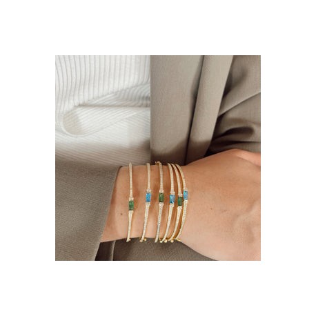 Color Stone Bangle