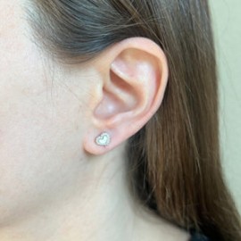 Mini Heart Stud (gold & silver)